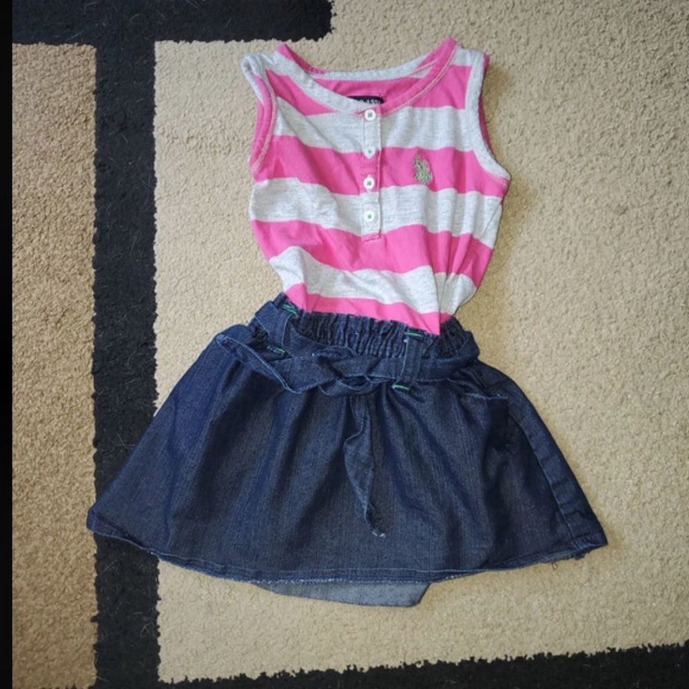U.S. Polo girl’s dress size 4T EUC